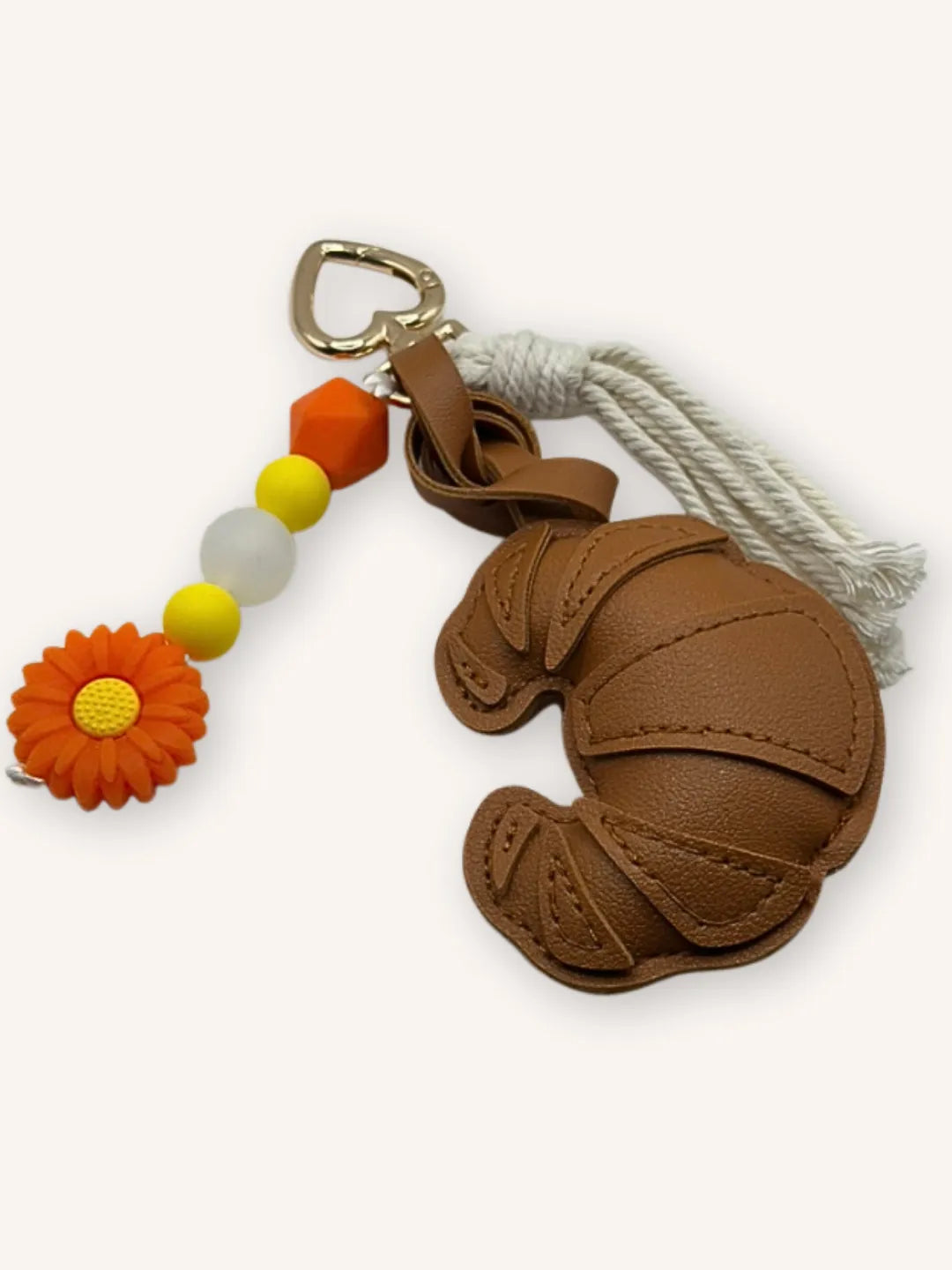 Bijou de Sac Orange et Jaune - Fait Main France | Atelier Aorée