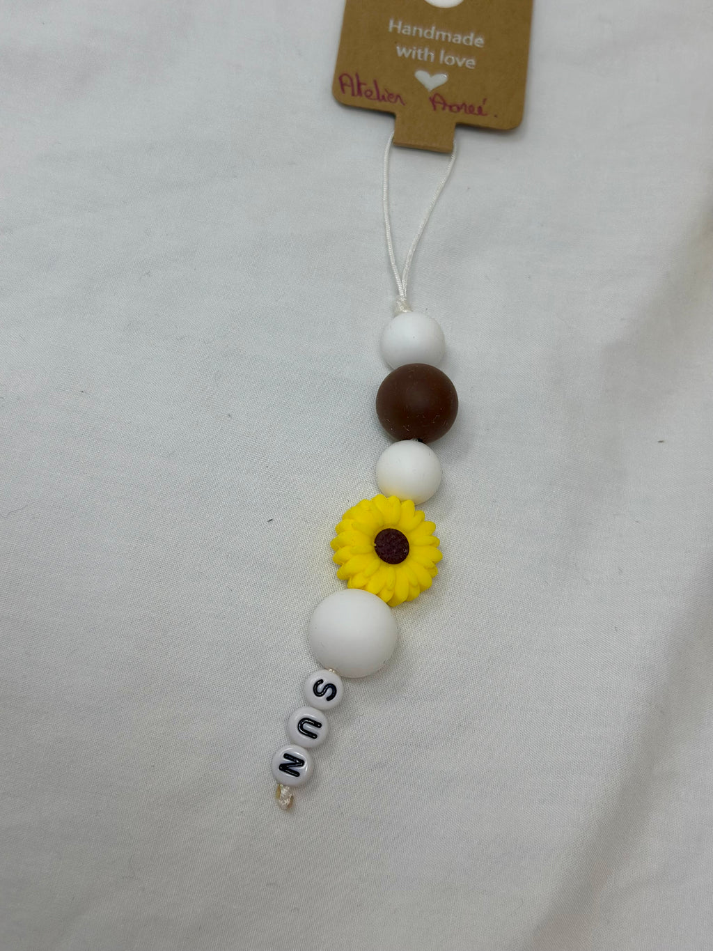 Bijou téléphone sun été 15cm souvenirs vacances perles solaires Atelier Aorée
