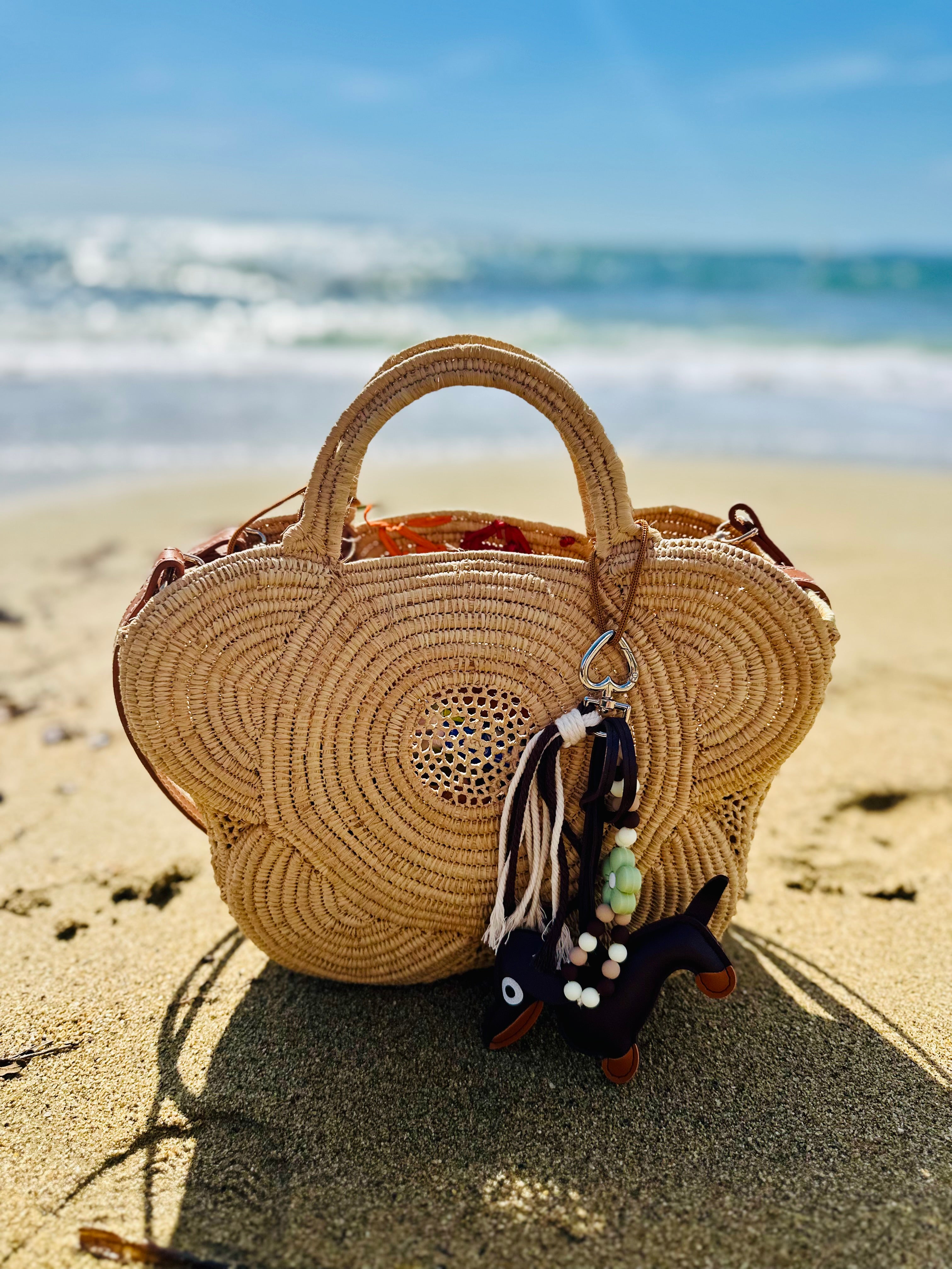 Le Grigri Teckel & Fleur pistache - Atelier Aorée