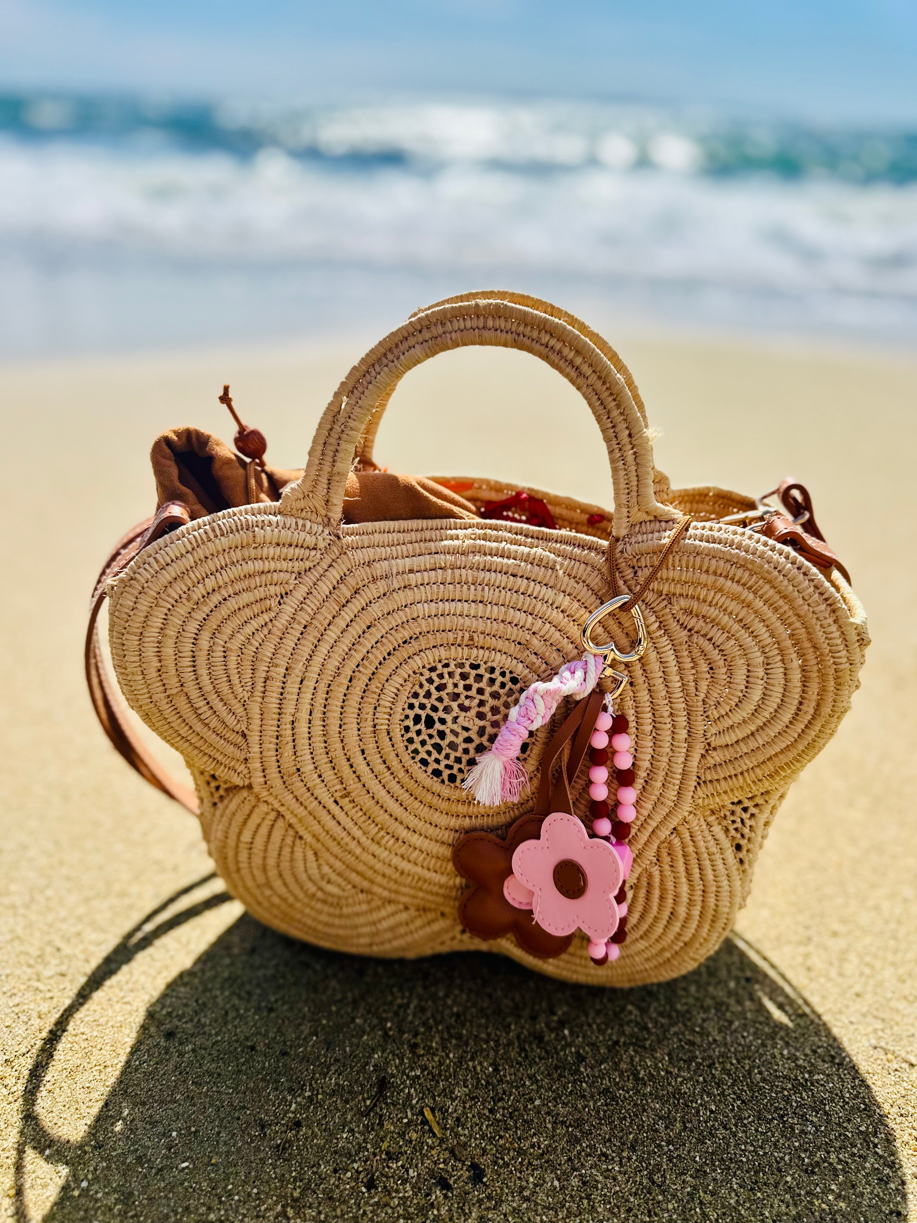 Le Grigri Fleur rose & chocolat -Atelier Aorée