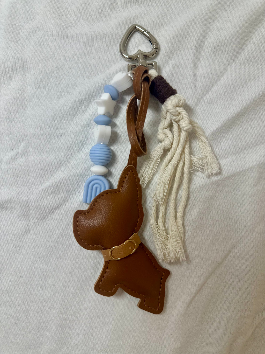 Le Grigri Boubou marron & bleu ciel- Atelier Aorée