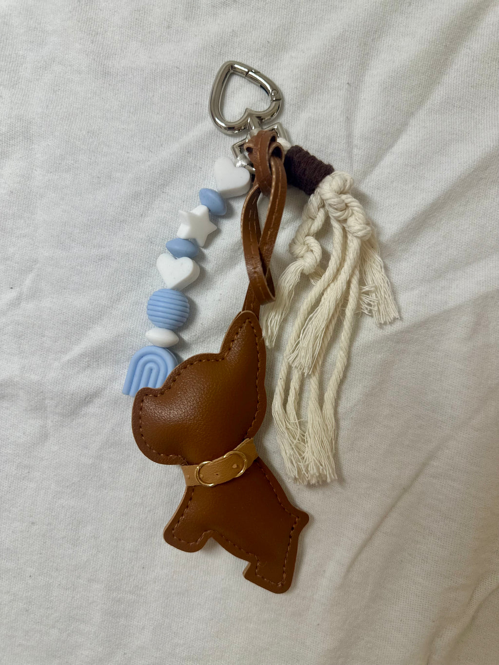 Le Grigri Boubou marron & bleu ciel- Atelier Aorée