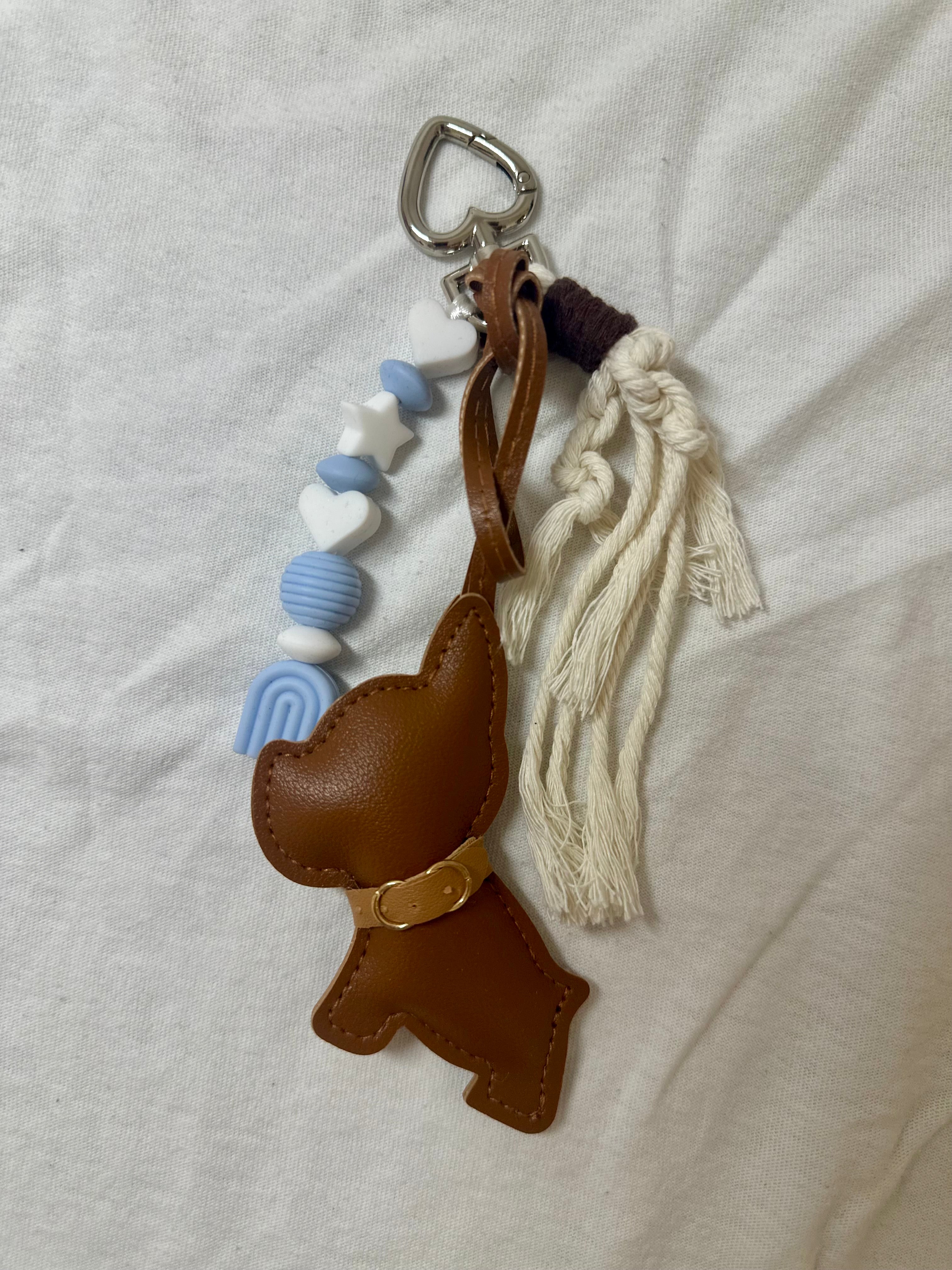 Le Grigri Boubou marron & bleu ciel- Atelier Aorée