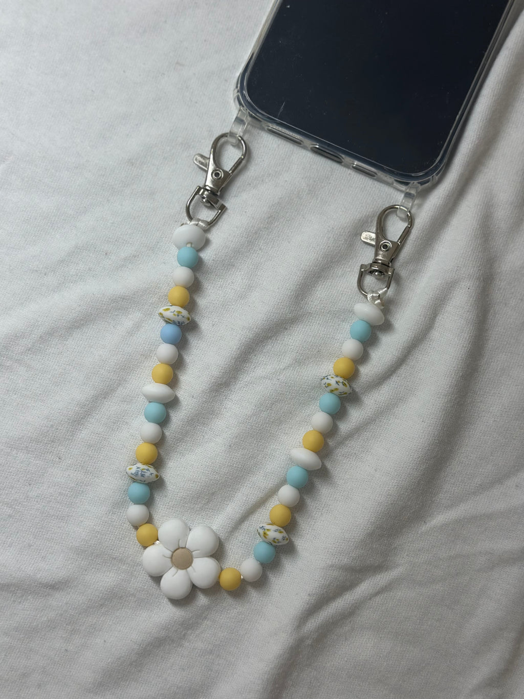 Bijou Chaîne Journée d'Été 34cm - Nuances Claires - Atelier Aorée