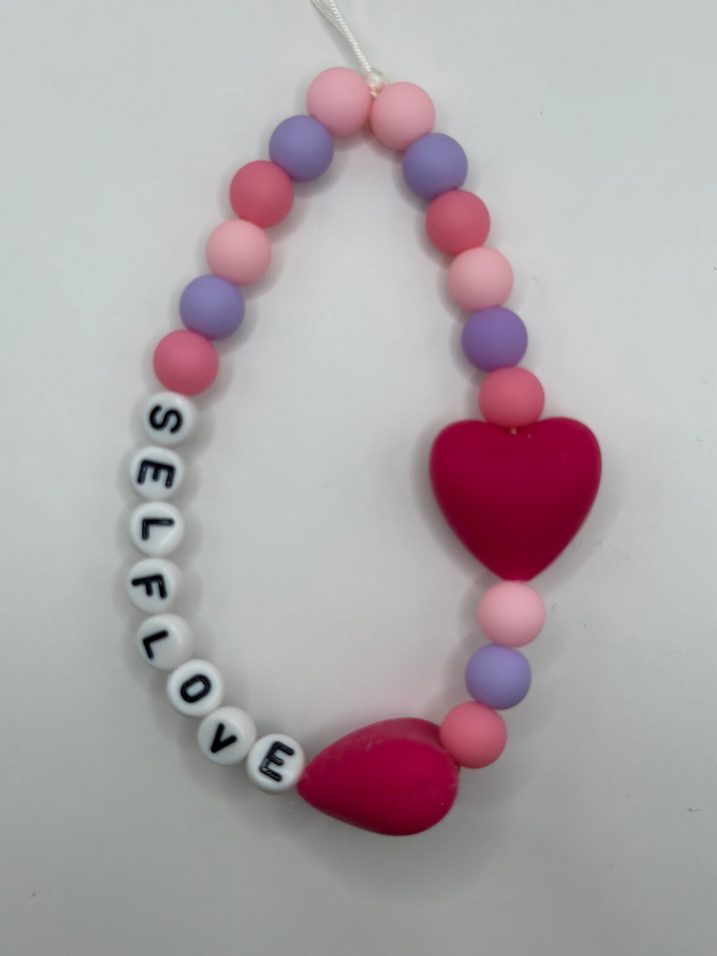 Bijou téléphone amour de soi message positif perles tendres
