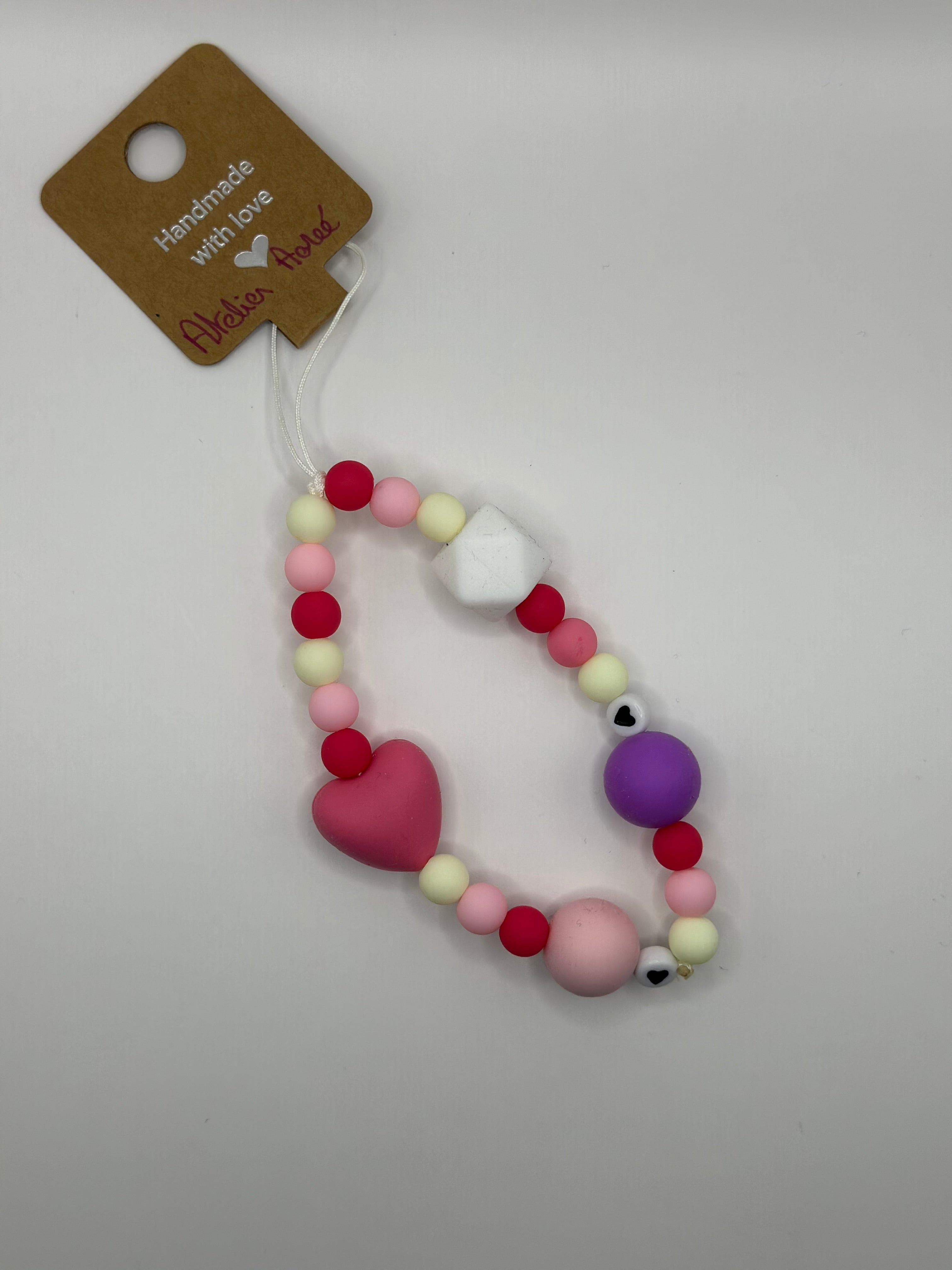  Bijou téléphone ode à l'amour perles tendres symboles amour 