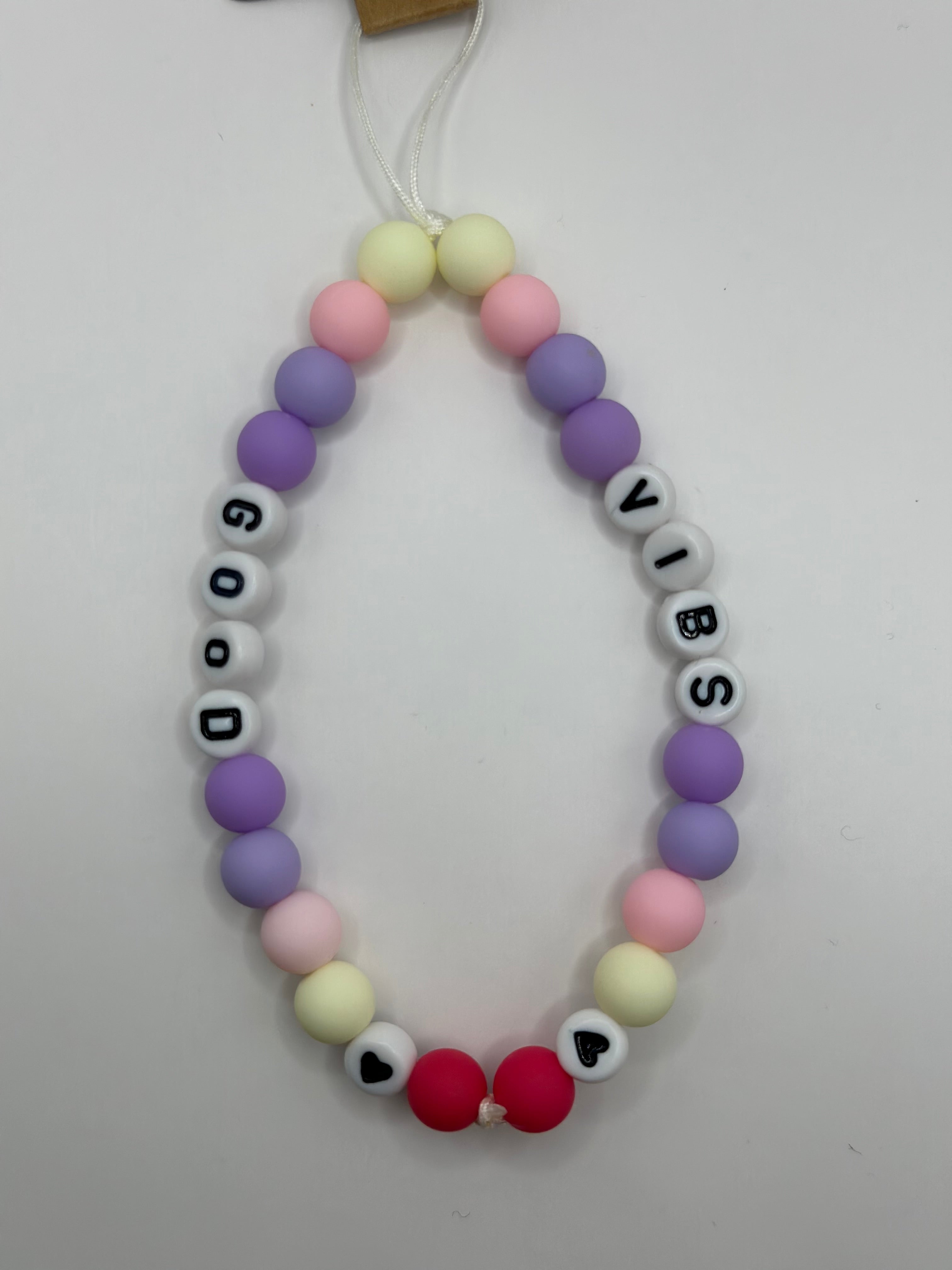 Bijou téléphone profite de la vie message motivant perles tendres