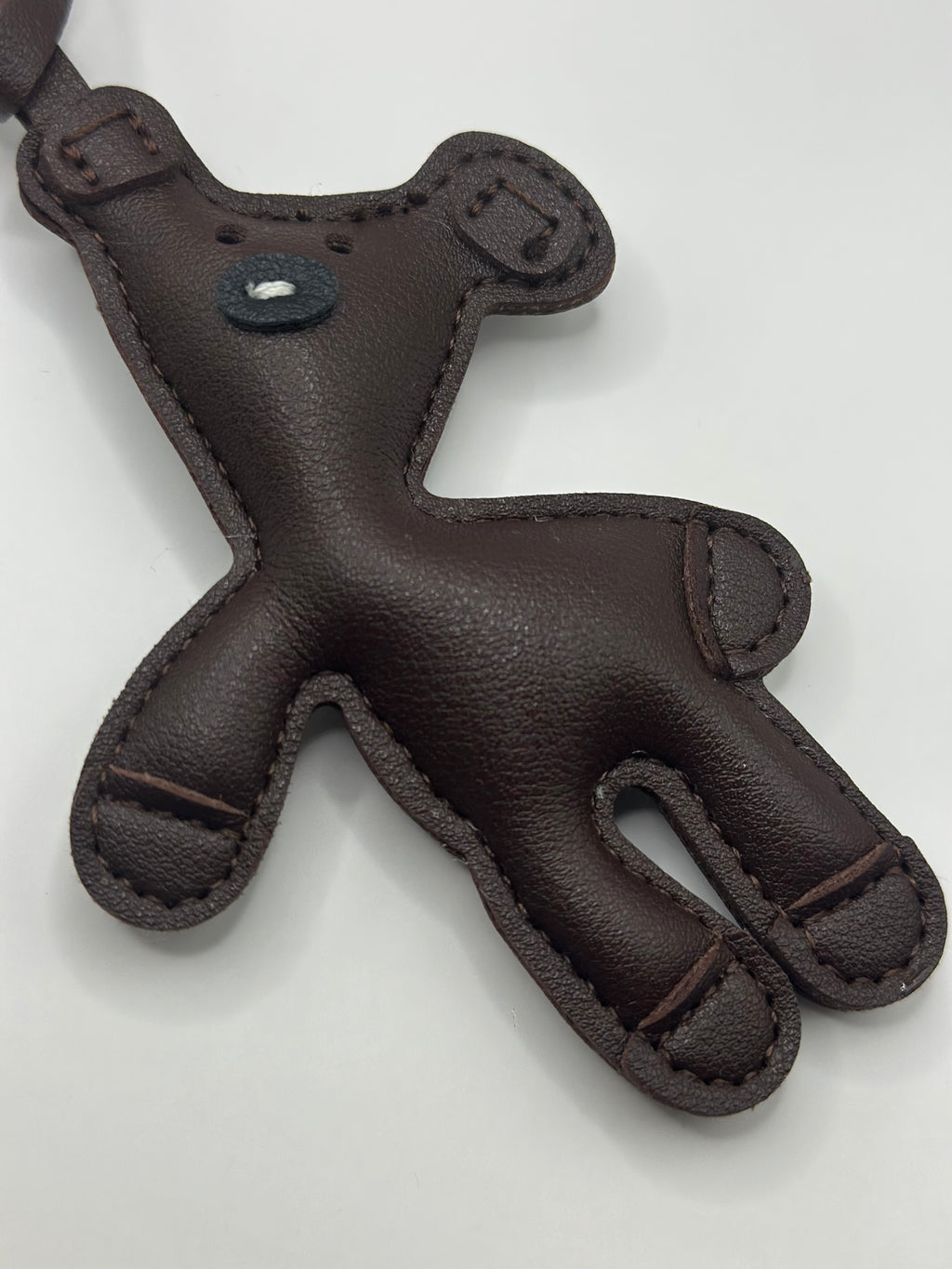 Bijou de Sac Nounours Chocolat et Vert Brillant - Fait Main France | Atelier Aorée