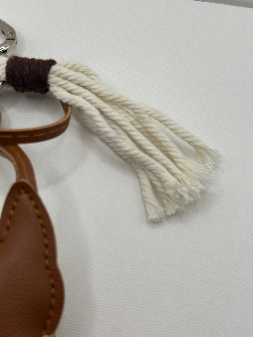 Bijou de Sac Boubou Marron & Bleu Ciel - Fait Main France | Atelier Aorée