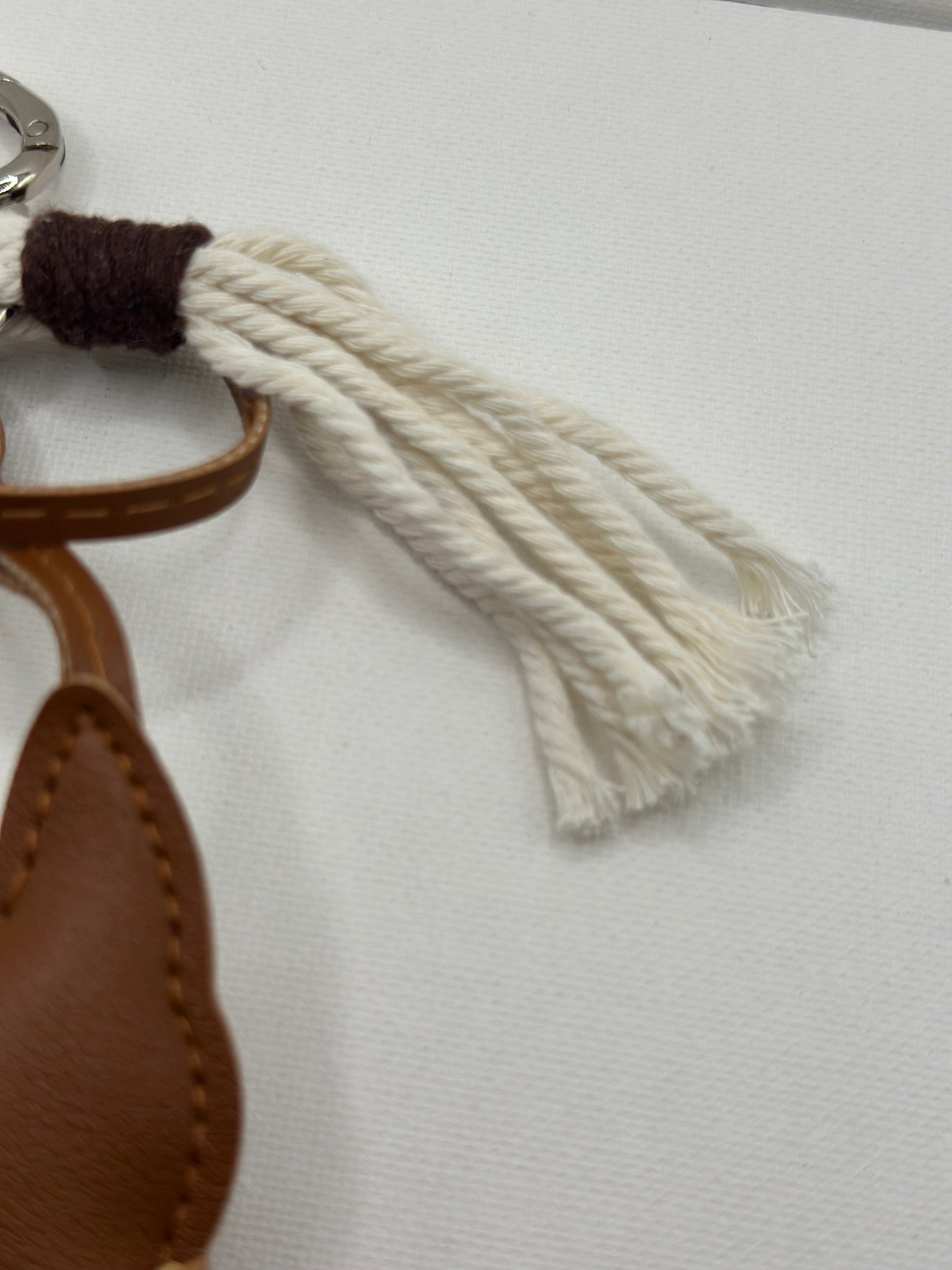 Bijou de Sac Boubou Marron & Bleu Ciel - Fait Main France | Atelier Aorée