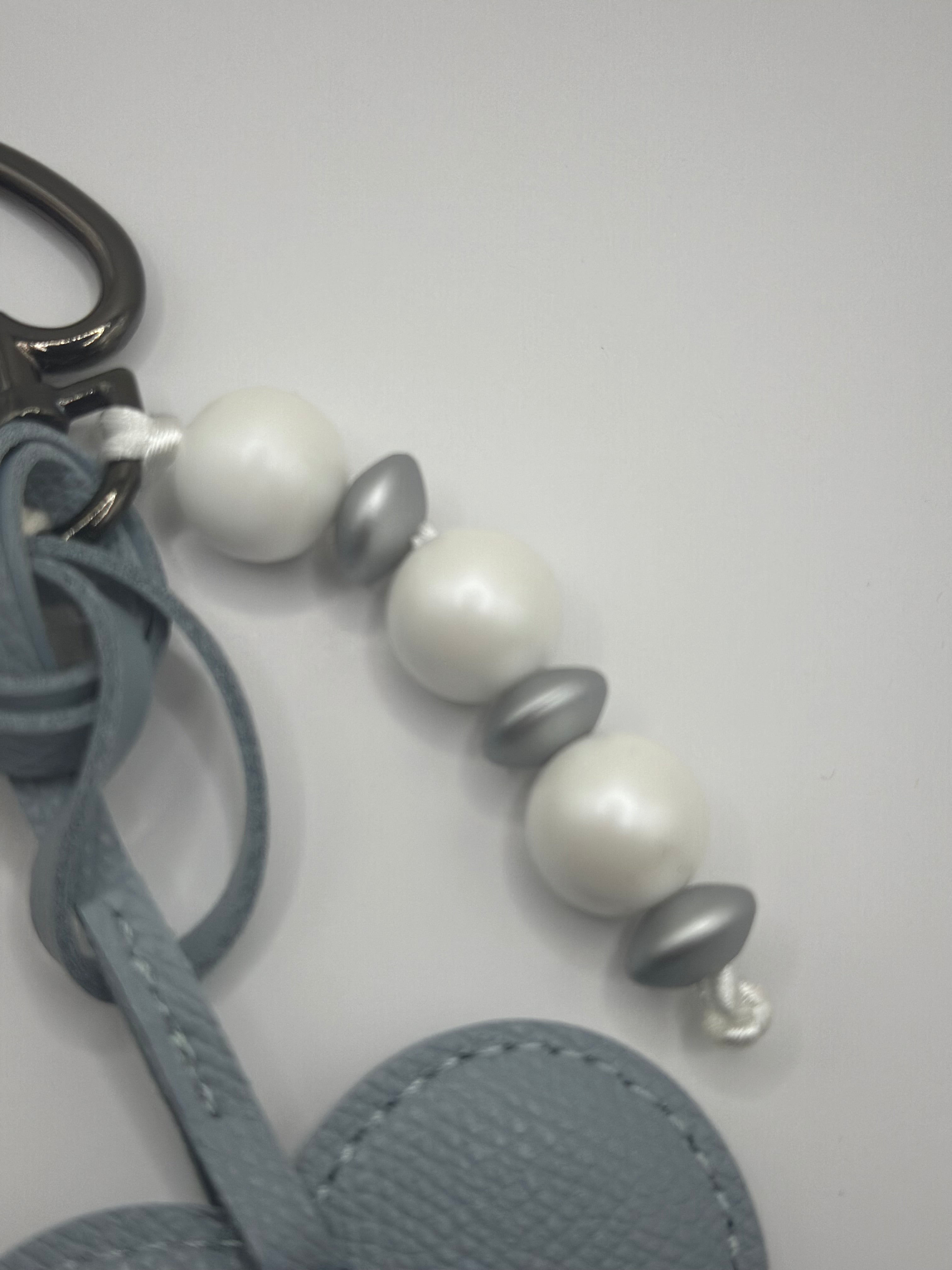 Bijou de Sac Cœur Bleu - Fait Main France | Atelier Aorée