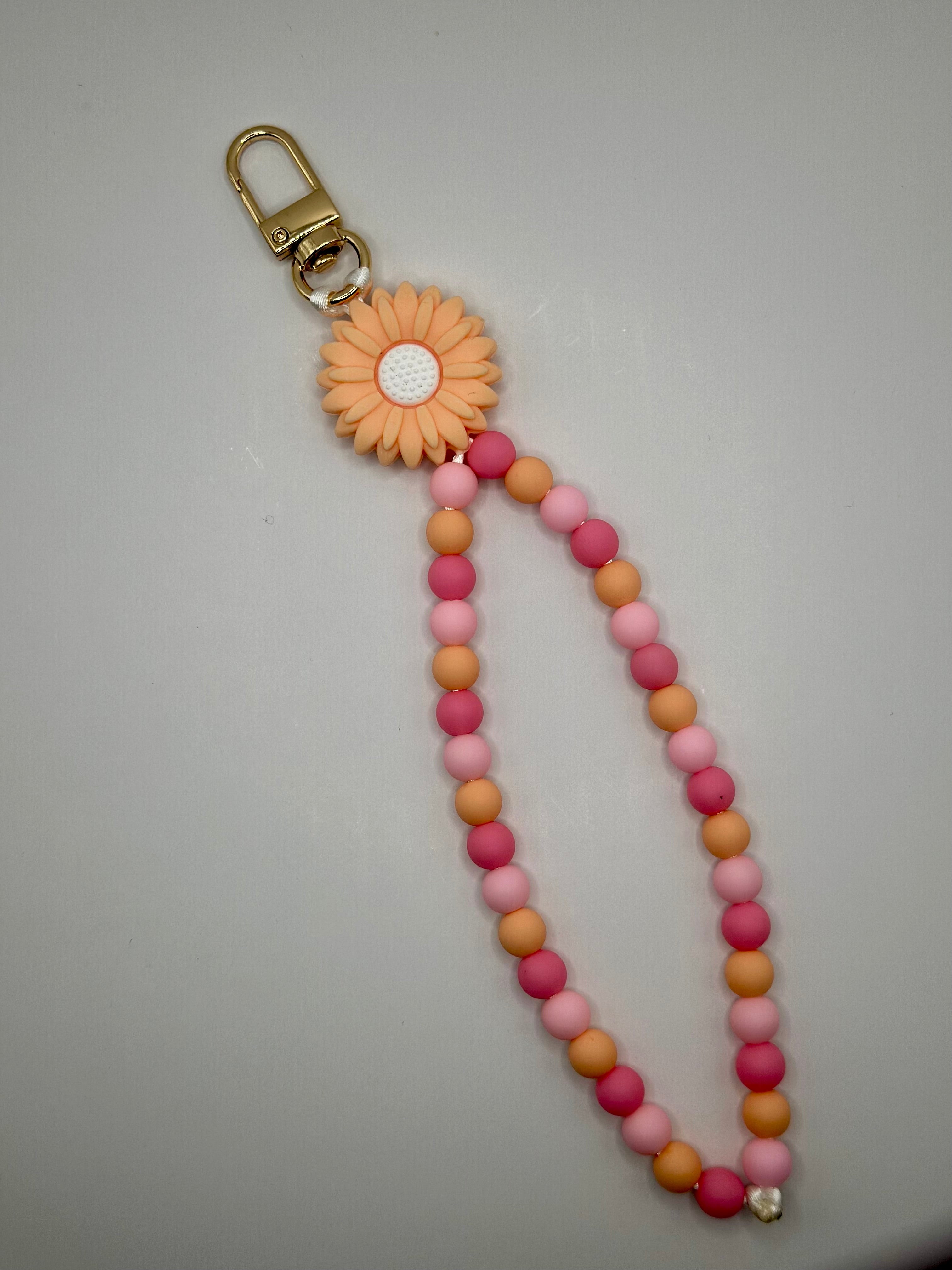 Bijou de Téléphone Chaîne Dégradé de Rose - Fait Main France | Atelier Aorée