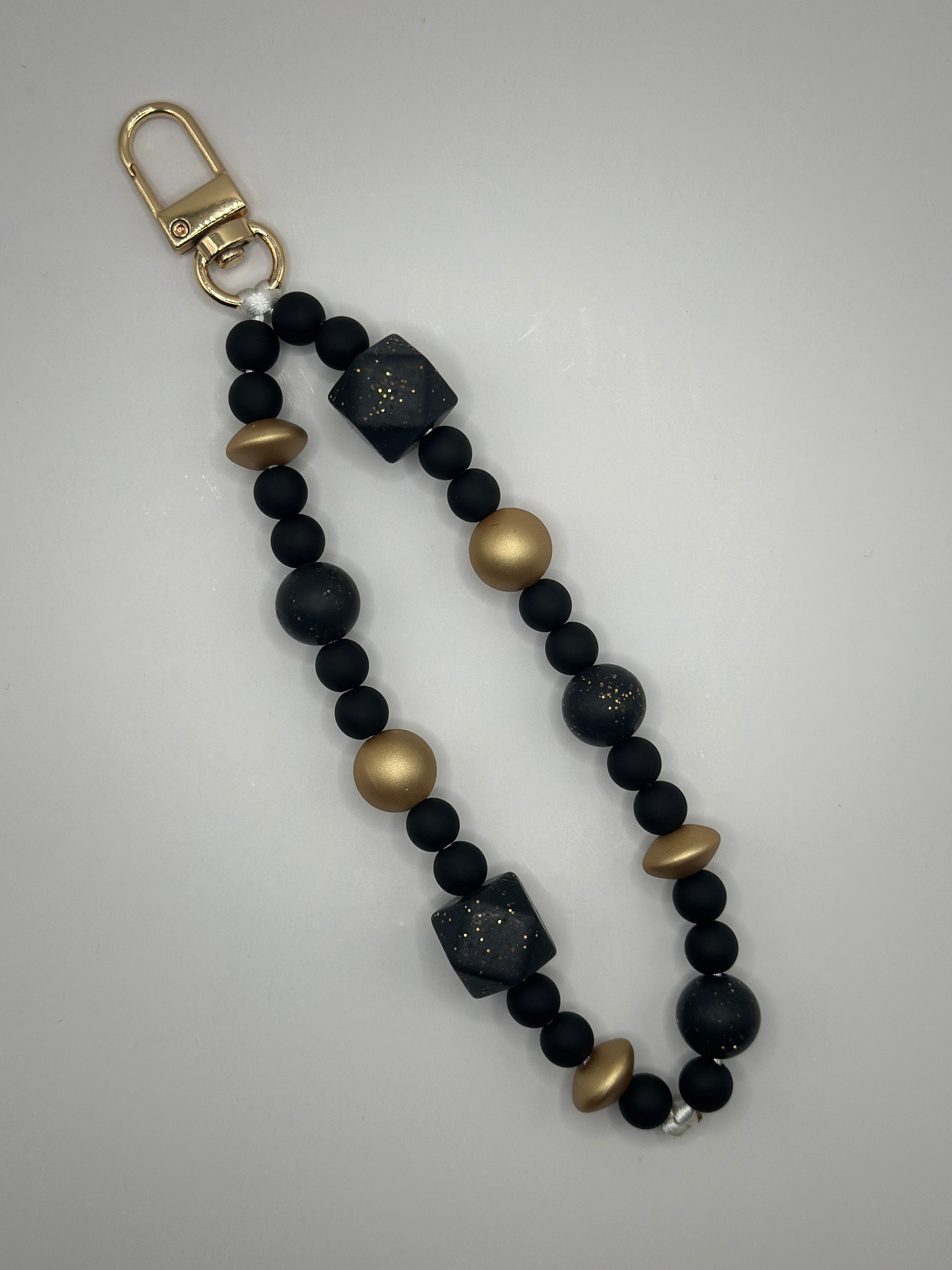 Chaine de Téléphone Noir & Doré - Fait Main France | Atelier Aorée