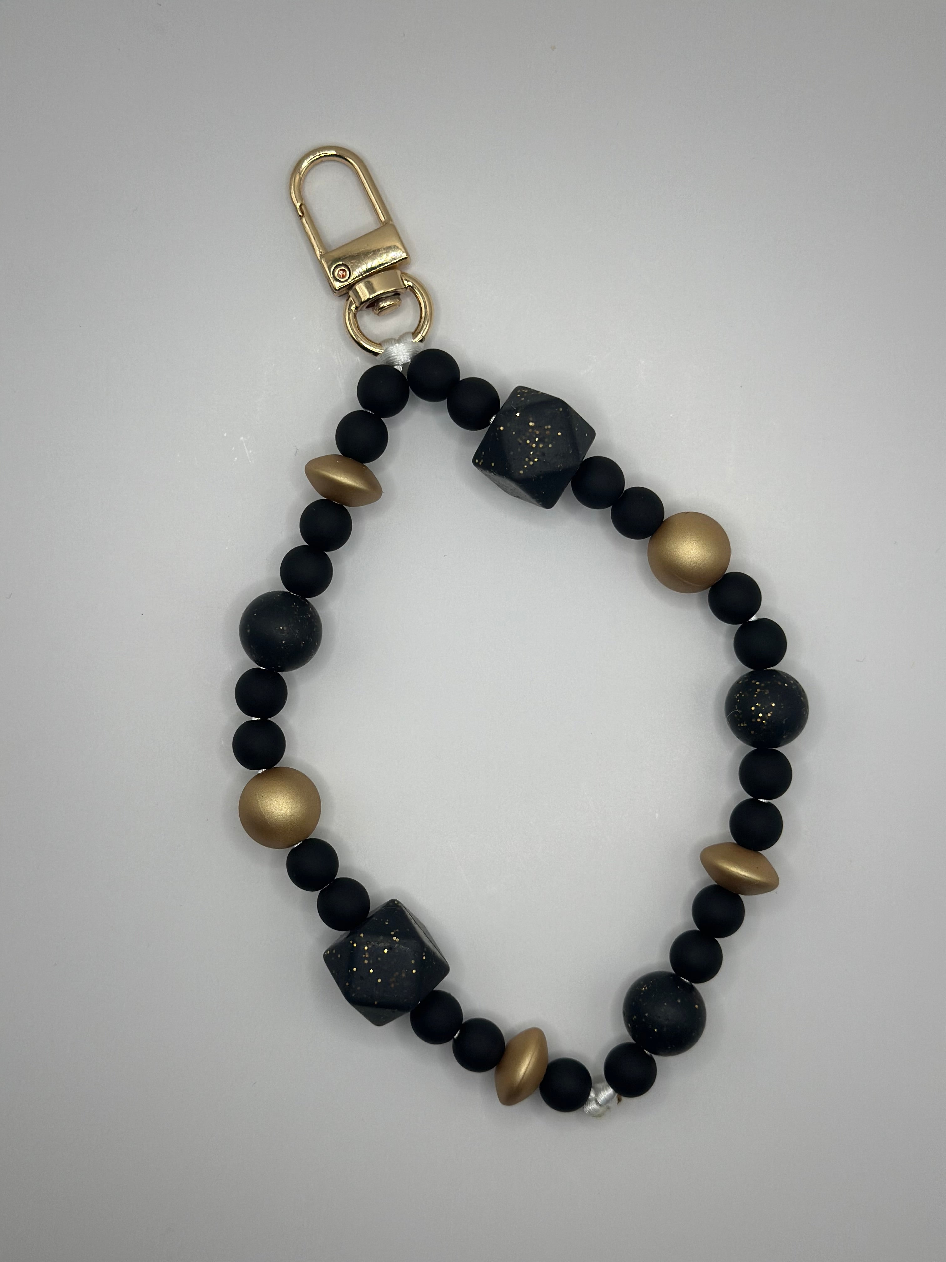 Chaine de Téléphone Noir & Doré - Fait Main France | Atelier Aorée