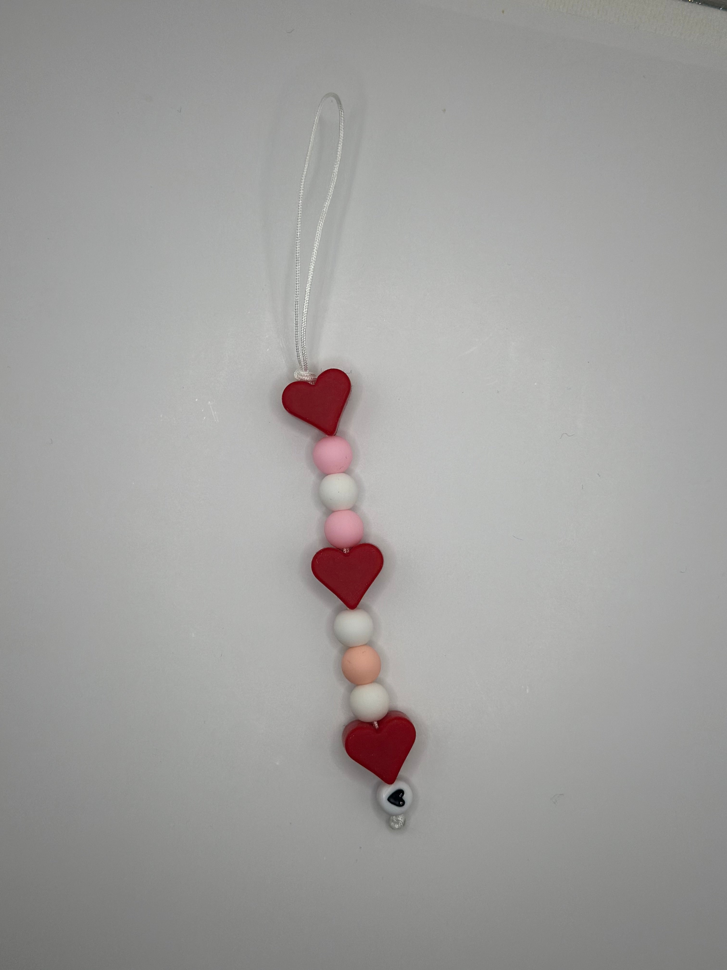 Cordon de Téléphone Cœur Rouge - Fait Main France | Atelier Aorée