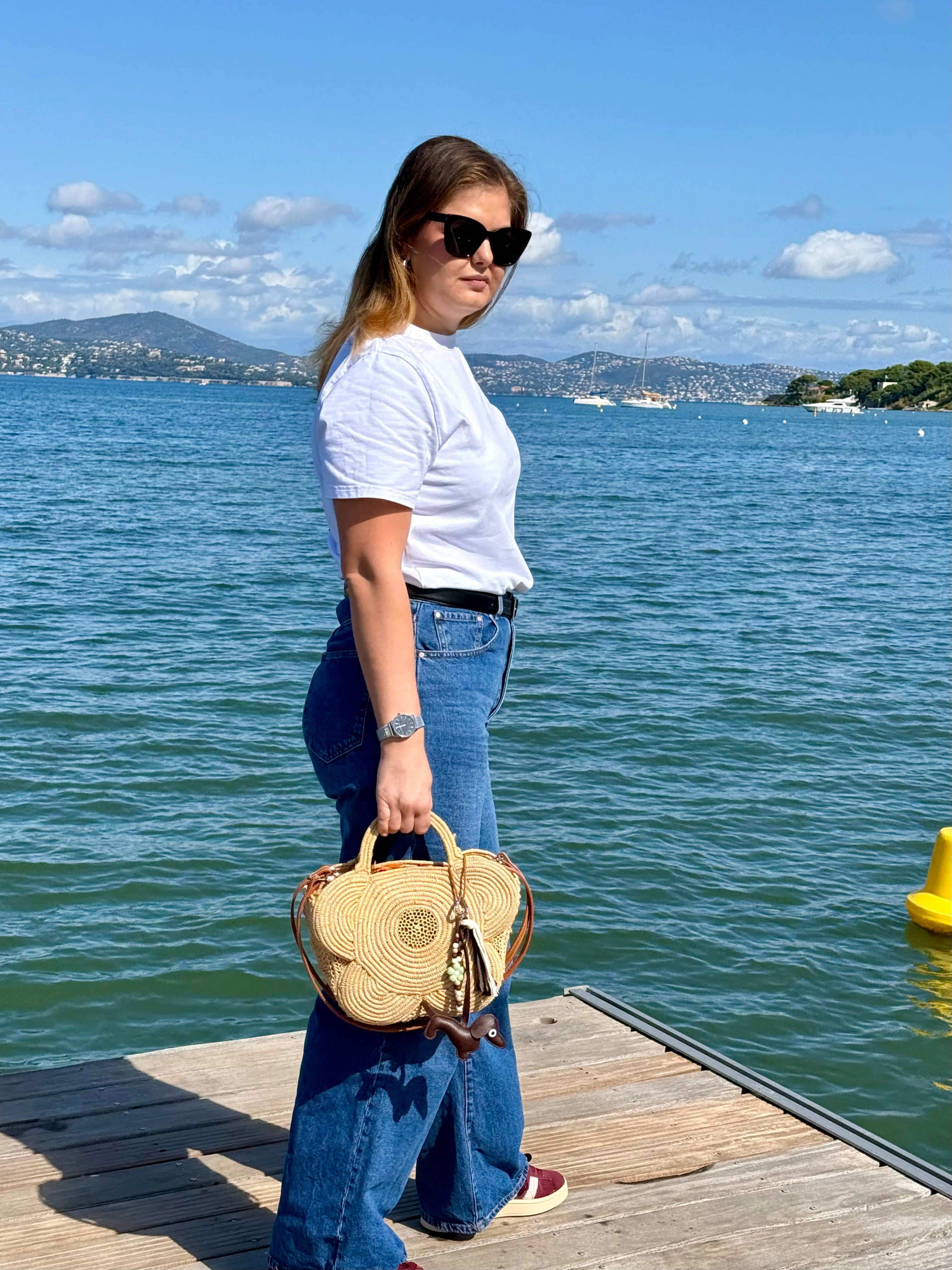 Le Grigri Teckel & Fleur pistache - Atelier Aorée