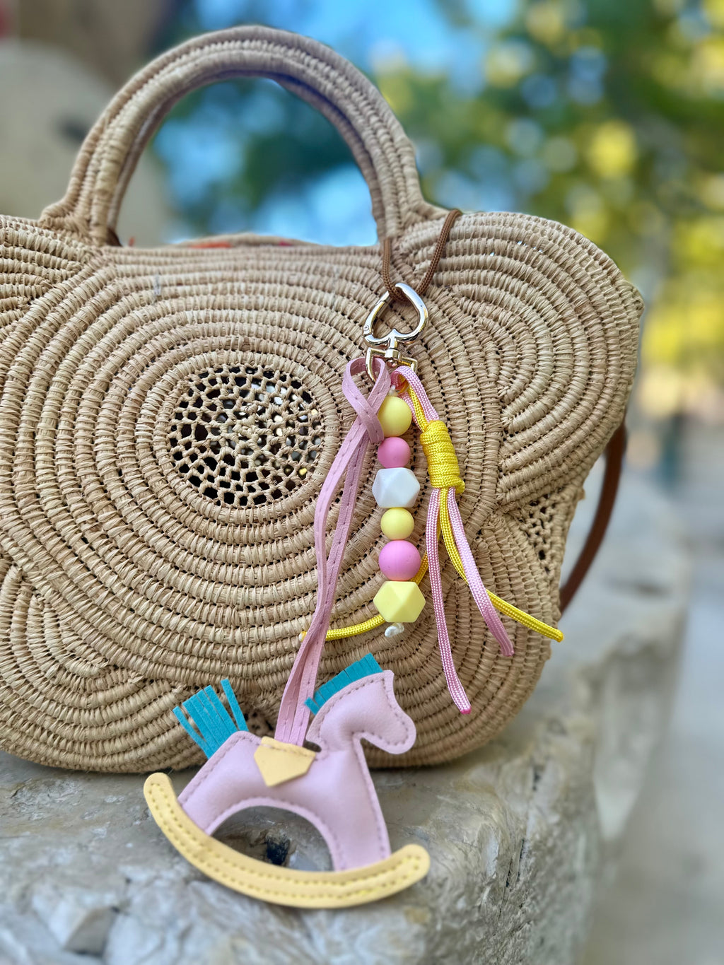 Le Grigri cheval Jaune & Rose - Atelier Aorée