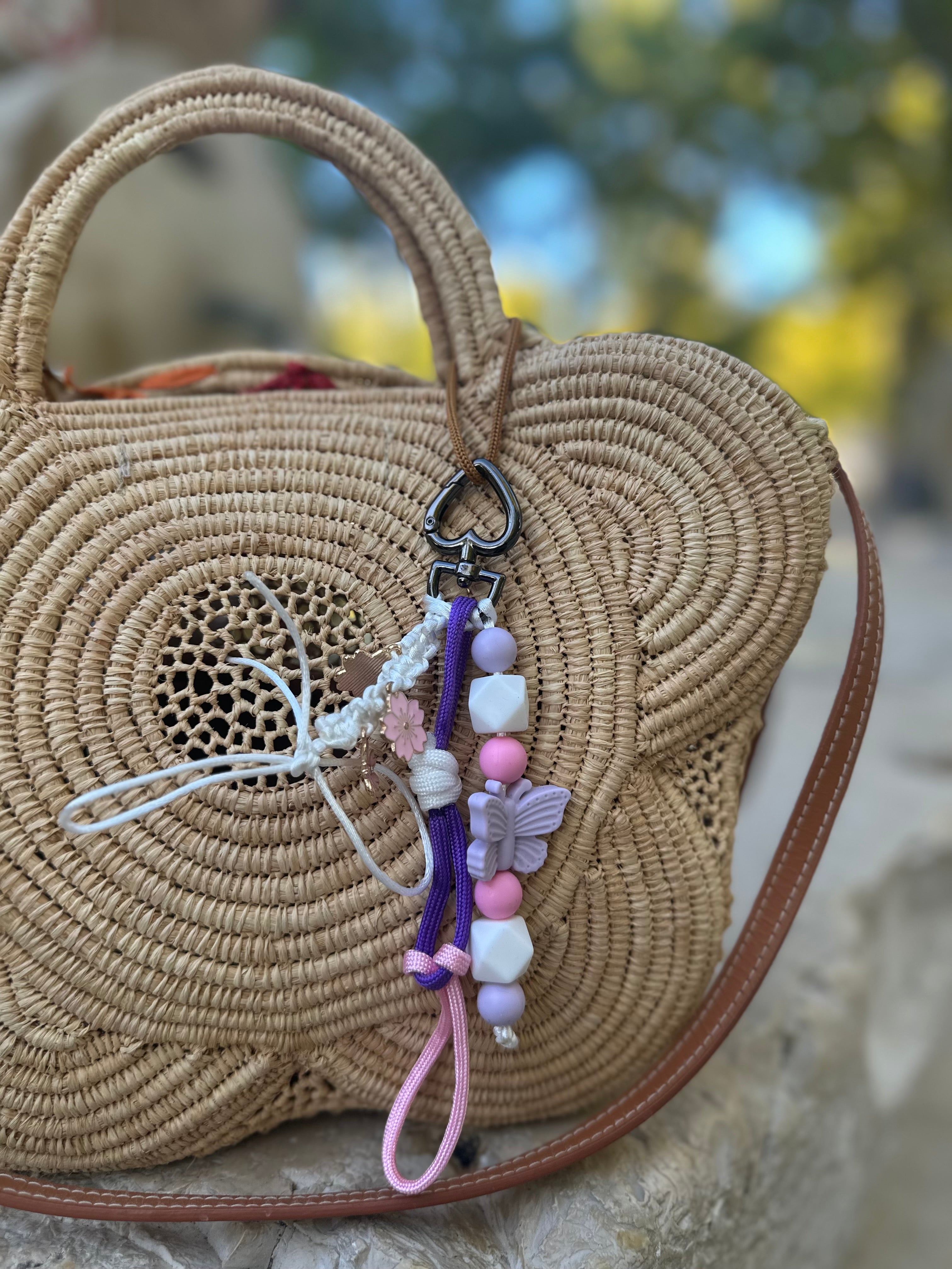 Le Grigri coeur rose & violet - Atelier Aorée