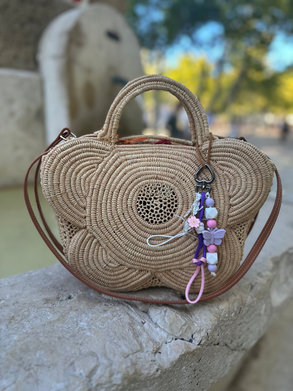 Le Grigri papillons rose & violet - Atelier Aorée